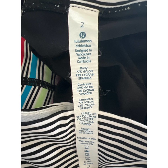 Lululemon 2014 SeaWheeze Leggings Size 2 - Picture 9 of 12